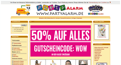 Desktop Screenshot of partyalarm.de