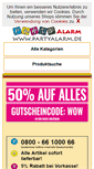 Mobile Screenshot of partyalarm.de