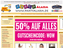 Tablet Screenshot of partyalarm.de